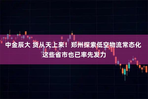中金辰大 货从天上来！郑州探索低空物流常态化 这些省市也已率先发力