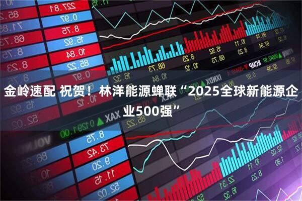 金岭速配 祝贺！林洋能源蝉联“2025全球新能源企业500强”